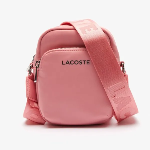 Túi Đeo Chéo Lacoste Active Nylon Satchel Tourmaline NU4350SG N05 Màu Hồng