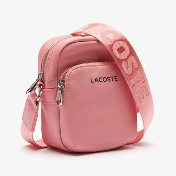 Túi Đeo Chéo Lacoste Active Nylon Satchel Tourmaline NU4350SG N05 Màu Hồng
