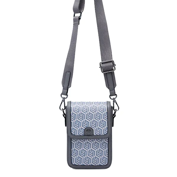 Túi Đeo Chéo Lyn Zoll Infinite Vertical Crossbody Bag - Printed Grey L26CWWA049 Màu Xám