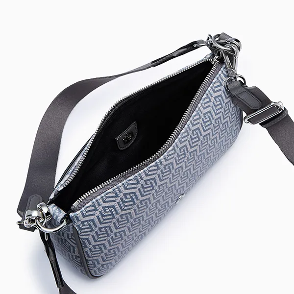 Túi Đeo Chéo Lyn Zoll Infinite Zip Pouch Crossbody Bag - Printed Grey L26CBWA183 Màu Xám