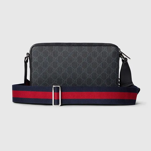 Túi Đeo Chéo Nam Gucci Medium GG Crossbody Bag Màu Đen
