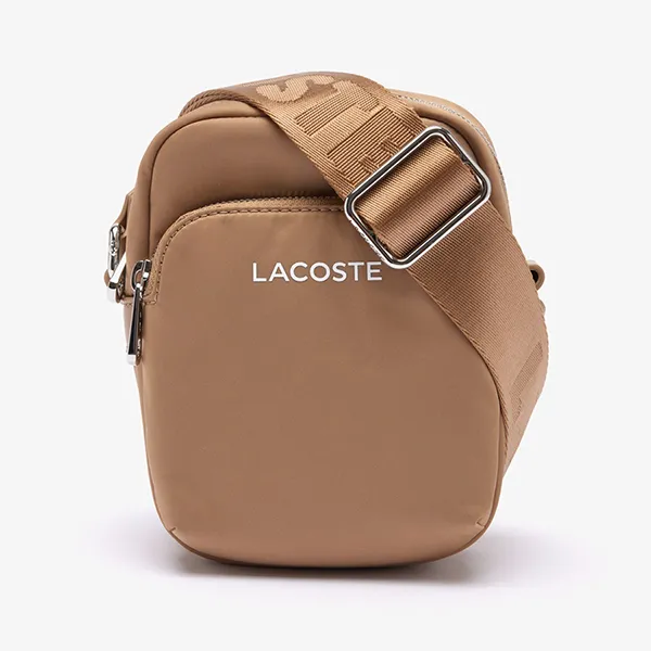 Túi Đeo Chéo Nam Lacoste Active Nylon Satchel NU4350SG M86 Màu Nâu Vàng