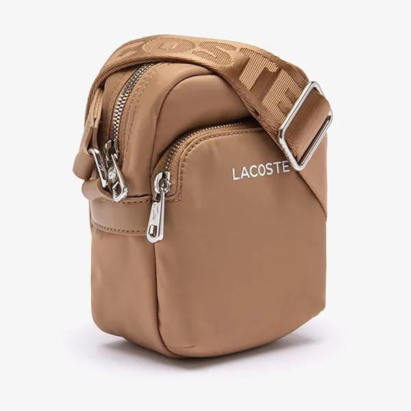 Túi Đeo Chéo Nam Lacoste Active Nylon Satchel NU4350SG M86 Màu Nâu Vàng
