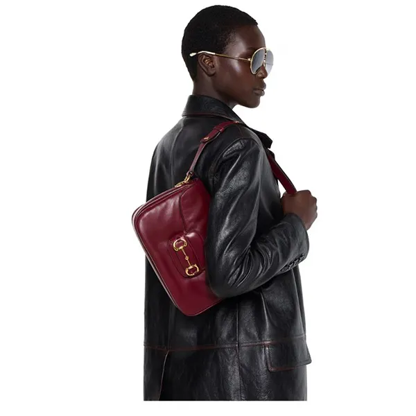 Túi Đeo Chéo Nữ Gucci Horsebit 1955 Aura Small Shoulder Bag ‎847063 AAEX6 6207 Màu Đỏ