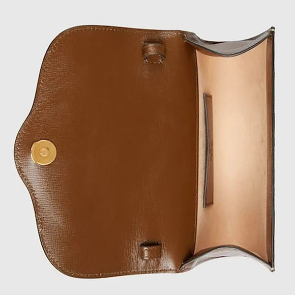 Túi Đeo Chéo Nữ Gucci Horsebit 1955 Mini Bag 724713HUHHX8565 Màu Be Nâu