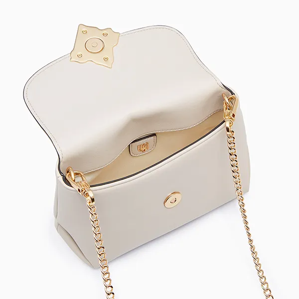 Túi Đeo Chéo Nữ Lyn Voda Infinite Crossbody Bag - Ivory L26CBWB027 Màu Trắng Kem