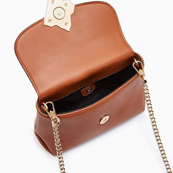 Túi Đeo Chéo Nữ Lyn Voda Infinite Crossbody Bag - Tan L26CBWB027 Màu Cam Nâu