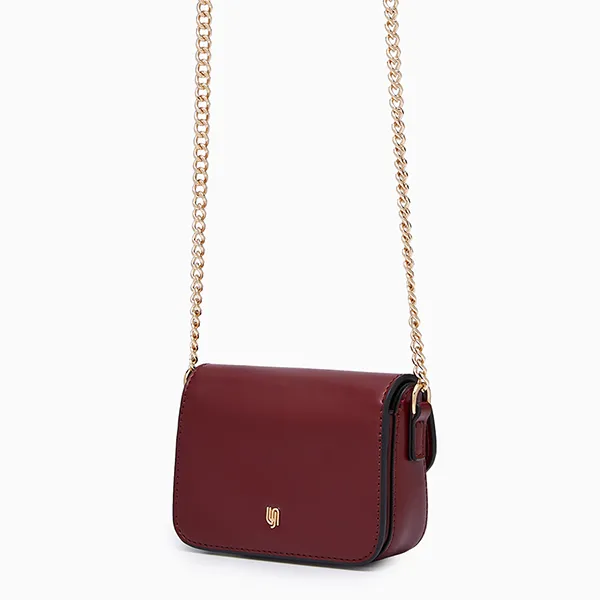 Túi Đeo Chéo Nữ Lyn Voda Infinite Mini Crossbody Bag - Dark Red L26CBWB028 Màu Đỏ