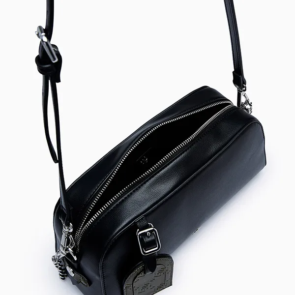 Túi Đeo Chéo Nữ Lyn Zoll Infinite Chain Crossbody Bag - Black L26CBWA182 Màu Đen