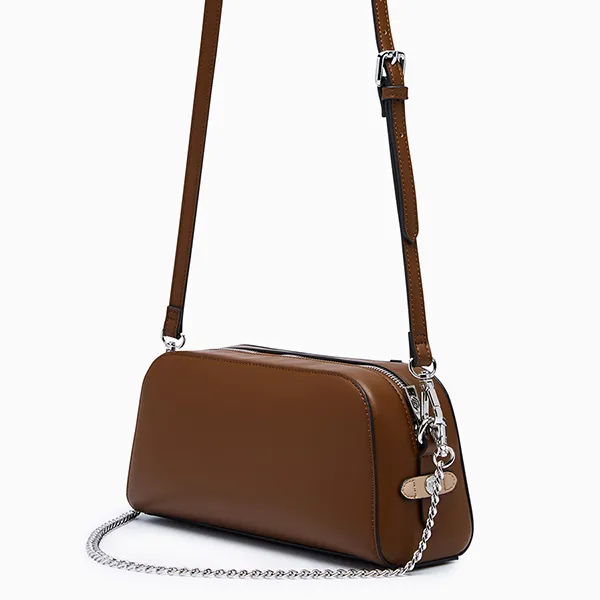 Túi Đeo Chéo Nữ Lyn Zoll Infinite Chain Crossbody Bag - Dark Brown L26CBWA182 Màu Nâu