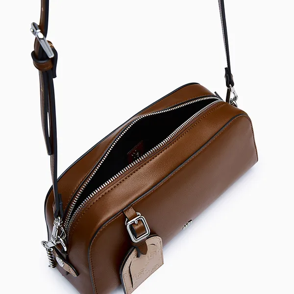 Túi Đeo Chéo Nữ Lyn Zoll Infinite Chain Crossbody Bag - Dark Brown L26CBWA182 Màu Nâu