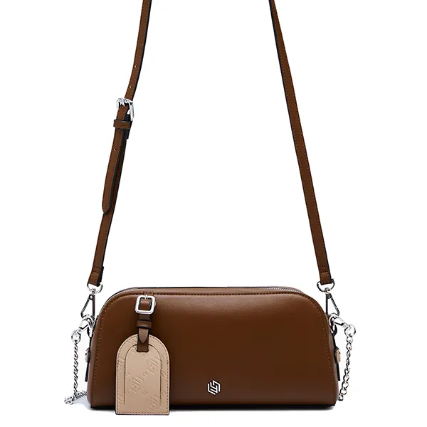 Túi Đeo Chéo Nữ Lyn Zoll Infinite Chain Crossbody Bag - Dark Brown L26CBWA182 Màu Nâu