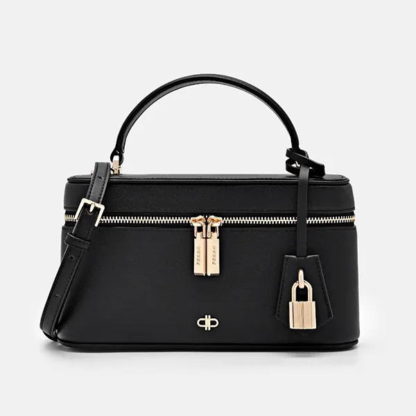 Túi Đeo Chéo Nữ Pedro Ari Leather Shoulder Bag - Black PW2-75940008_BLACK_S Màu Đen