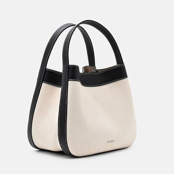 Túi Đeo Chéo Nữ Pedro Dana Canvas Bucket Bag - Black Canvas PW2-15060012-4_BLK.CA_S Màu Đen Kem