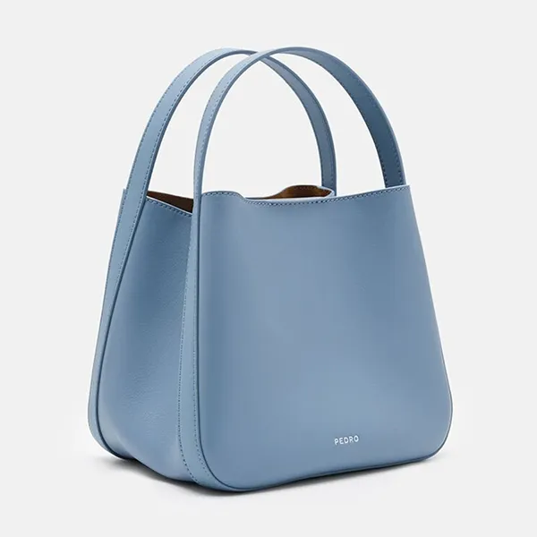 Túi Đeo Chéo Nữ Pedro Dana Leather Bucket Bag - Slate Blue PW2-15060012-2_S.BLUE_S Màu Xanh Blue