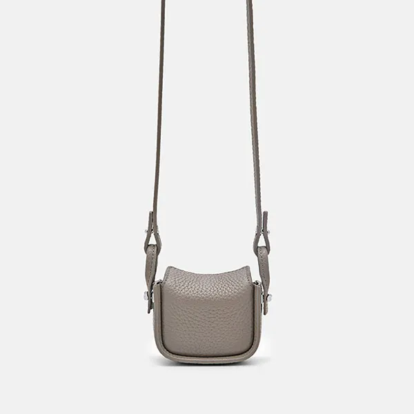 Túi Đeo Chéo Nữ Pedro Demi Micro Crossbody Bag PW4-95210017 Taupe Màu Nâu Xám
