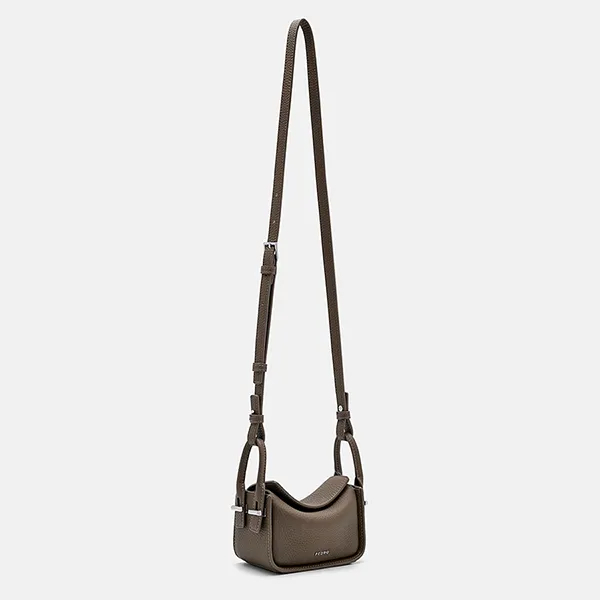 Túi Đeo Chéo Nữ Pedro Demi Mini Crossbody Bag PW4-95210012-2 Taupe Màu Nâu Xám