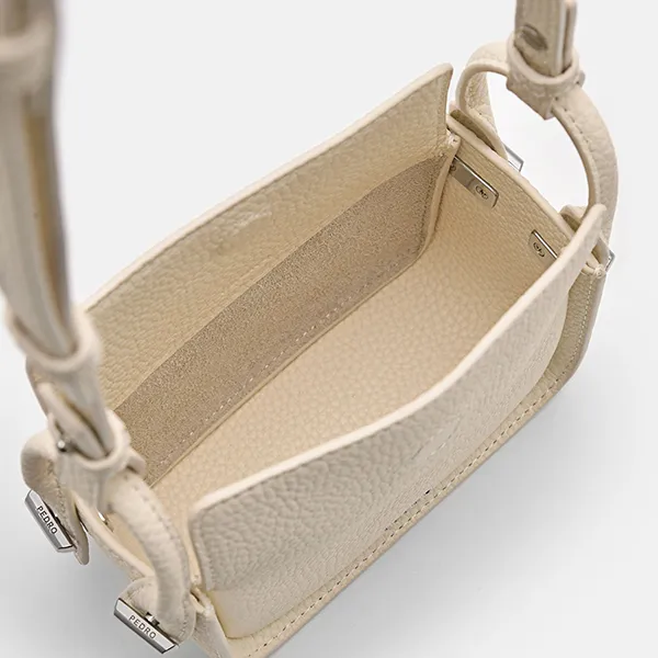Túi Đeo Chéo Nữ Pedro Demi Mini Crossbody Bag PW4-95210012 Chalk Màu Kem