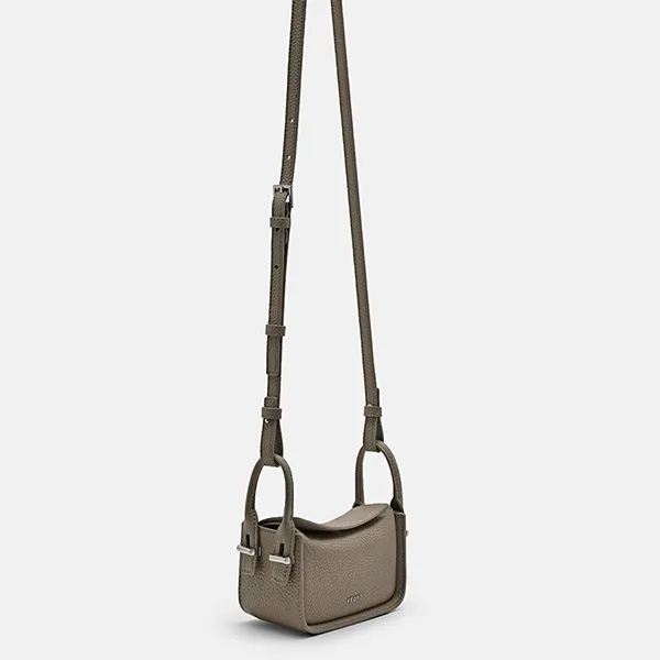 Túi Đeo Chéo Nữ Pedro Demi Mini Crossbody Bag PW4-95210012 Taupe Màu Nâu Xám