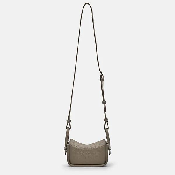 Túi Đeo Chéo Nữ Pedro Demi Mini Crossbody Bag PW4-95210012 Taupe Màu Nâu Xám