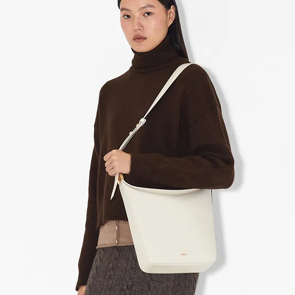 Túi Đeo Chéo Nữ Pedro Jatte Rectangular Shoulder Bag Powder PW2-35060027 Chalk Màu Trắng Phấn