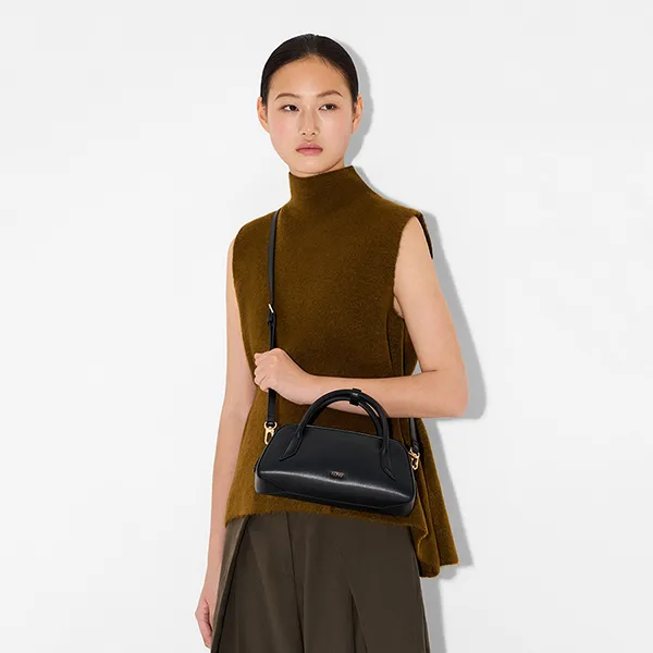 Túi Đeo Chéo Nữ Pedro Serif Handbag PW2-55210048 Black Màu Đen