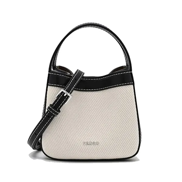 Túi Đeo Chéo Pedro Dana Canvas Pouch - Black Canvas PW4-95060004-1_BLK.CA_XS Màu Đen Kem