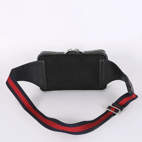 Túi Đeo Hông Nam Gucci GG Supreme Soft Belt Bag Black Màu Đen