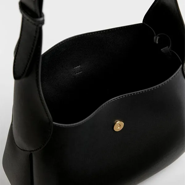 Túi Đeo Vai Nữ Charles & Keith Adalyn Black Shoulder Bag CK2-40782726 Màu Đen