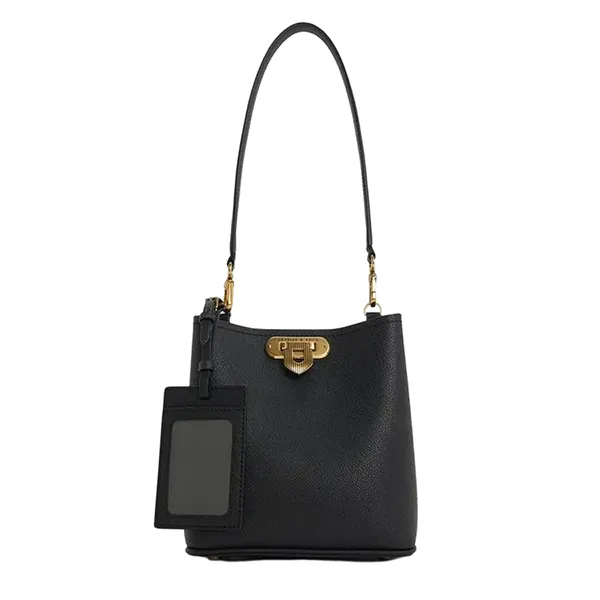 Túi Đeo Vai Nữ Charles & Keith Alcott Rectangular Bucket Bag Black CK2-10782094_BLACK Màu Đen
