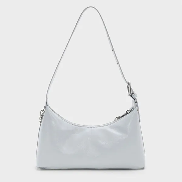 Túi Đeo Vai Nữ Charles & Keith Atwood Chain Embellished Sea Salt Blue CK2-40782472 Màu Xanh Blue