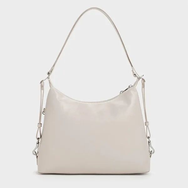 Túi Đeo Vai Nữ Charles & Keith Atwood Shell Grey Shoulder Bag CK2-40782798 Màu Ghi