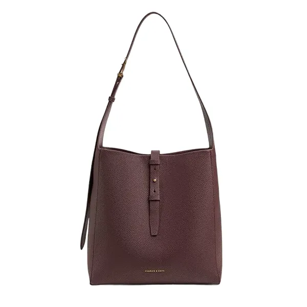 Túi Đeo Vai Nữ Charles & Keith Beryl Wineberry Red Shoulder Bag CK2-40782652 Màu Đỏ Rượu