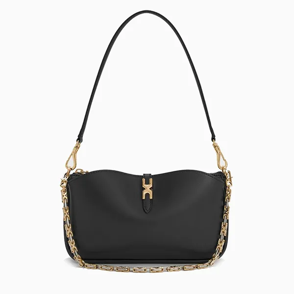 Túi Đeo Vai Nữ Charles & Keith CNK Adalyn Chain Shoulder Bag - Black CK2-20782753 Màu Đen