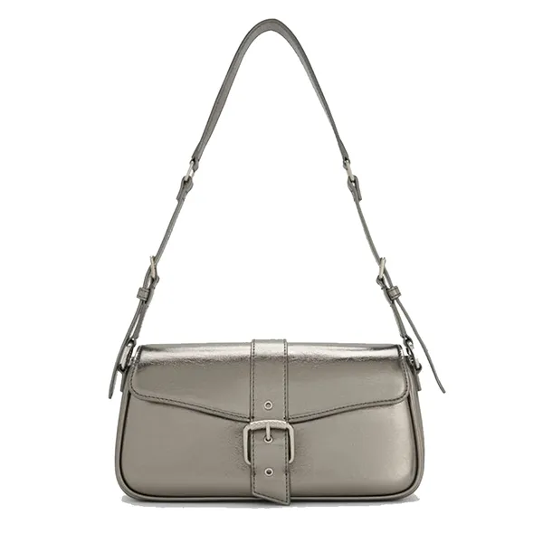 Túi Đeo Vai Nữ Charles & Keith CNK Blaise Belted Shoulder Bag - Pewter CK2-20671797_PEWTER Màu Xám