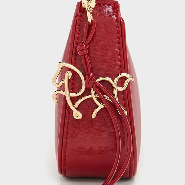Túi Đeo Vai Nữ Charles & Keith CNK Elspeth Horse-Motif Shoulder Bag CK2-80151362 Tomato Red Màu Đỏ