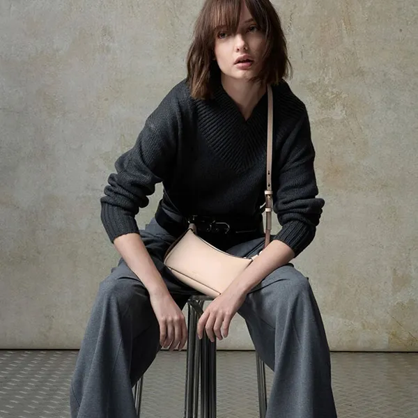 Túi Đeo Vai Nữ Charles & Keith CNK Mini Calla Shoulder Bag - Oat CK2-20671784 Màu Be