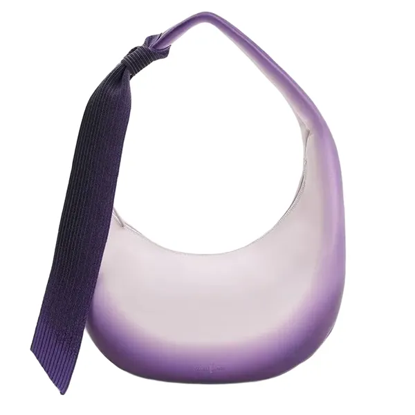 Túi Đeo Vai Nữ Charles & Keith Hobo Toni Gradient Knotted Crescent Shoulder Bag CK2-40671642-A Màu Tím