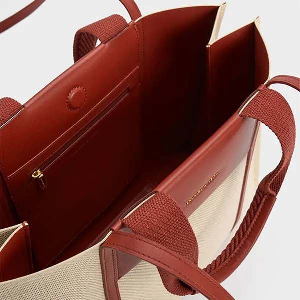 Túi Tote Nữ Charles & Keith Shalia Large Double Handle Rectangular Tote Bag Multiple Colors CK2-30782048-1_MULTI Phối Màu