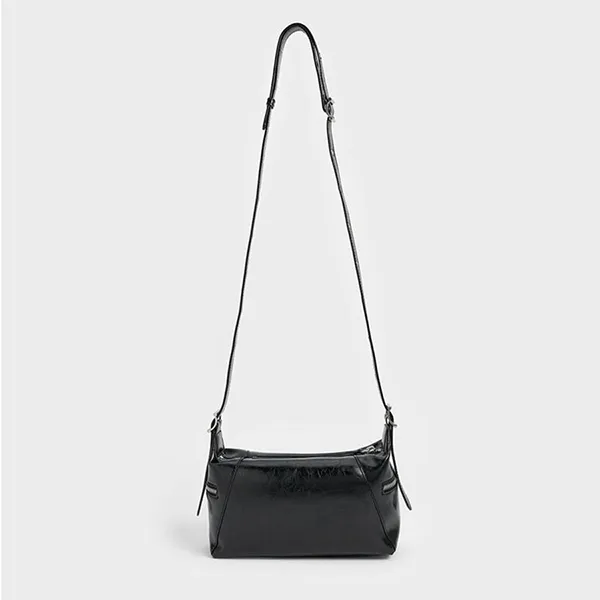 Túi Đeo Vai Nữ Charles & Keith Xylia Noir Shoulder Bag CK2-40782413 Màu Đen