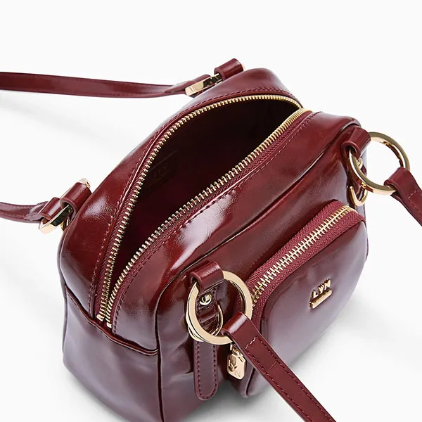 Túi Đeo Vai Nữ Lyn Baverly S Shoulder Bag L26CBWA015 Dark Red Màu Đỏ