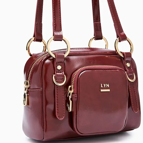 Túi Đeo Vai Nữ Lyn Baverly S Shoulder Bag L26CBWA015 Dark Red Màu Đỏ
