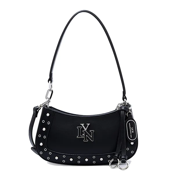 Túi Đeo Vai Nữ Lyn Brighton Rita Stud Shoulder Bag - Black L25WBWA001 Màu Đen