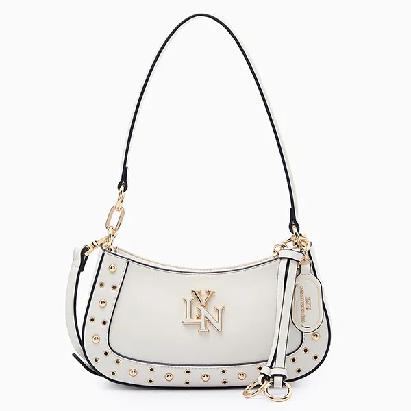 Túi Đeo Vai Nữ Lyn Brighton Rita Stud Shoulder Bag - Ivory L25WBWA001 Màu Trắng Kem