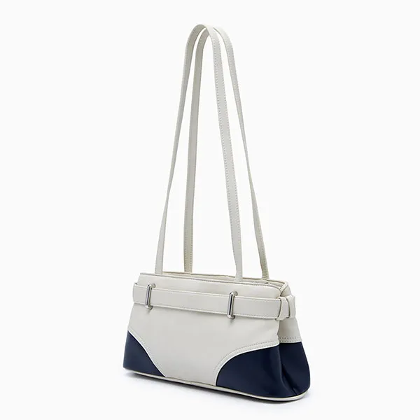Túi Đeo Vai Nữ Lyn Dandi Shoulder Bag L26CBWA039 Ivory Màu Trắng/Navy