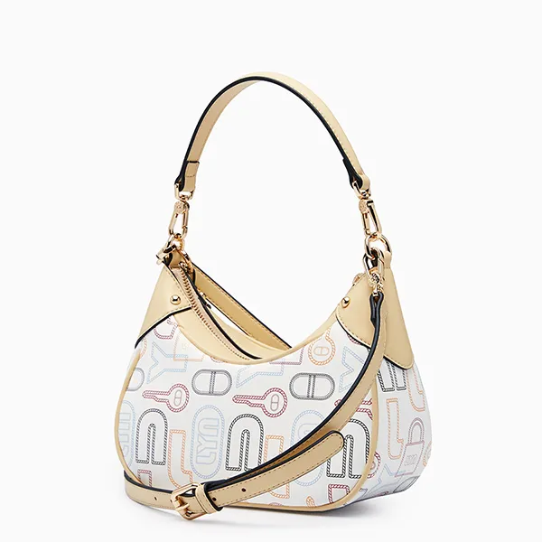 Túi Đeo Vai Nữ Lyn Jenson S Shoulder Bag - White Variation 2 L26CBWA143 Phối Màu