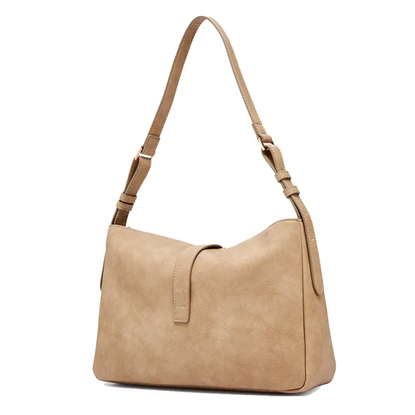 Túi Đeo Vai Nữ Lyn Luky Lu M Shoulder Bag - Beige L26CBWB040 Màu Be