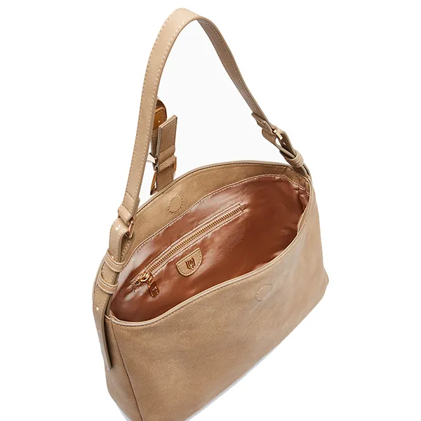 Túi Đeo Vai Nữ Lyn Luky Lu M Shoulder Bag - Beige L26CBWB040 Màu Be
