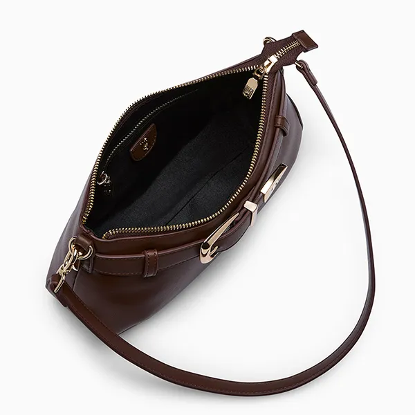 Túi Đeo Vai Nữ Lyn Luky Lu S Shoulder Bag - Brown L26CBWB041 Màu Nâu