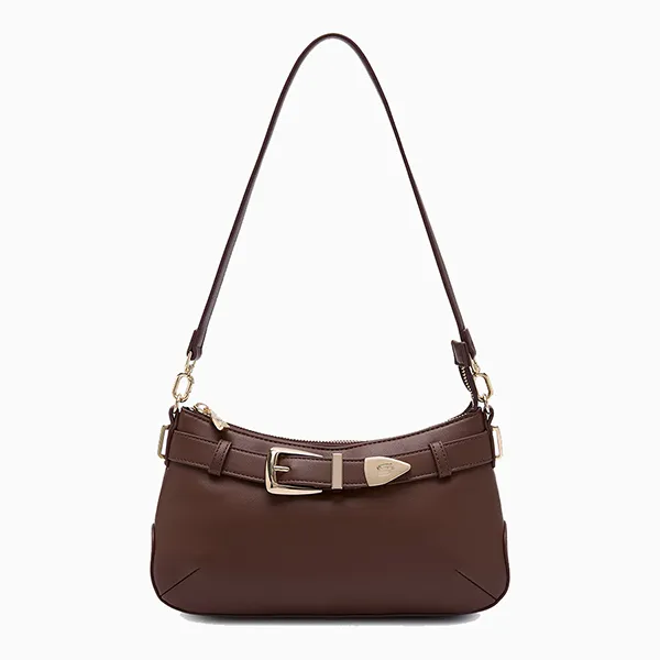 Túi Đeo Vai Nữ Lyn Luky Lu S Shoulder Bag - Brown L26CBWB041 Màu Nâu